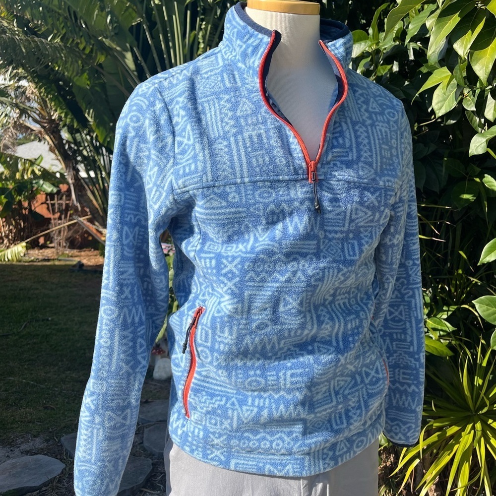 Chubbies quarter zip Aztec Print size Small fleece
